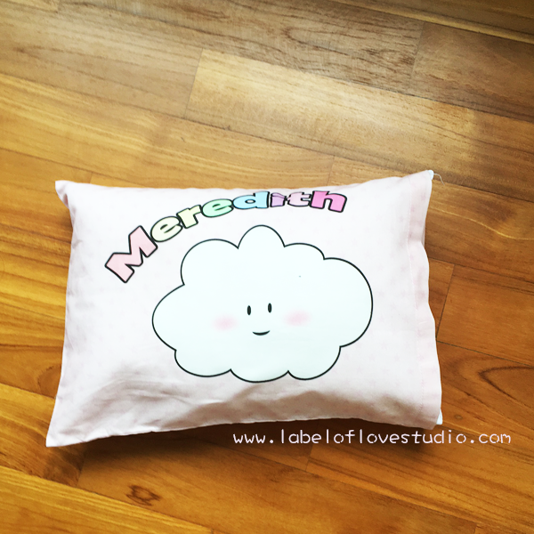 Puffy Cloud Personalized Pillow