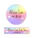 Rainbow Swirls Iron On Labels-name-sticker-Singapore-school