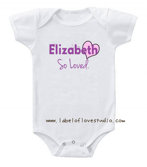 Personalized-So Loved Romper/ Tee-christianity romper clothing