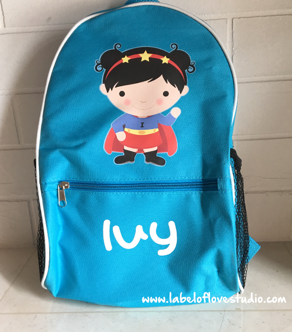 Super Girl Personalized Backpack