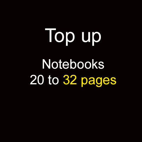 Top up Notebook Pages 20 to 32 pages