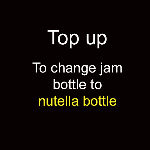 Top up for nutella bottle