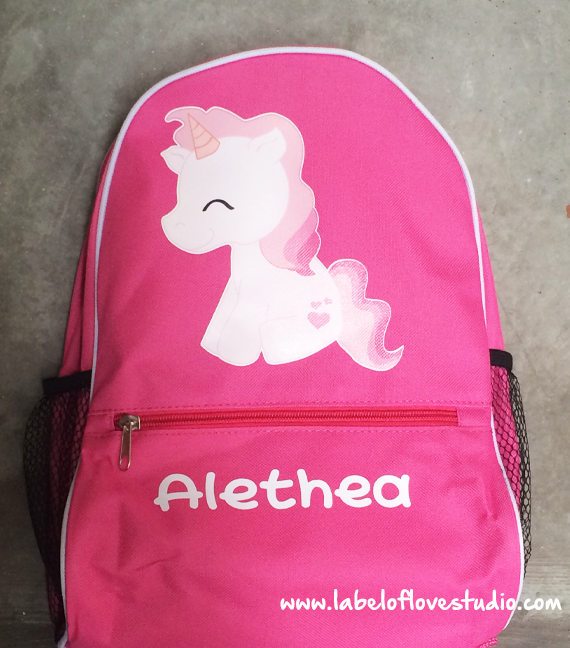 Personalized Unicorn Backpack