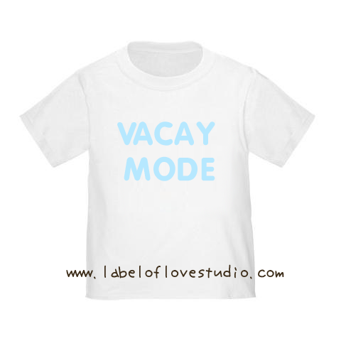 Vacay Mode (Blue)  Vacation Romper/ Tee