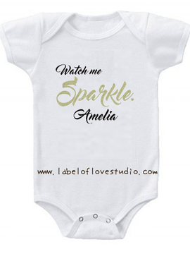 Watch Me Sparkle Romper/ Tee