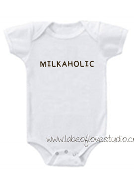 Milkaholic Romper/ Tee