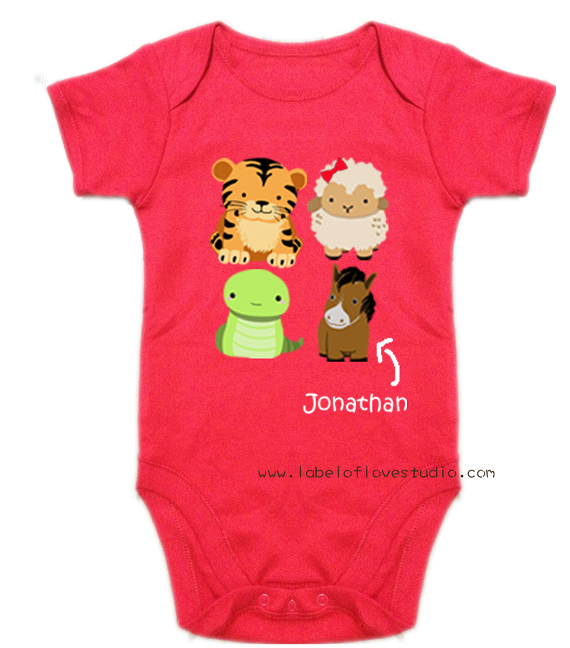 Zodiac Family Cube Romper/ Tee
